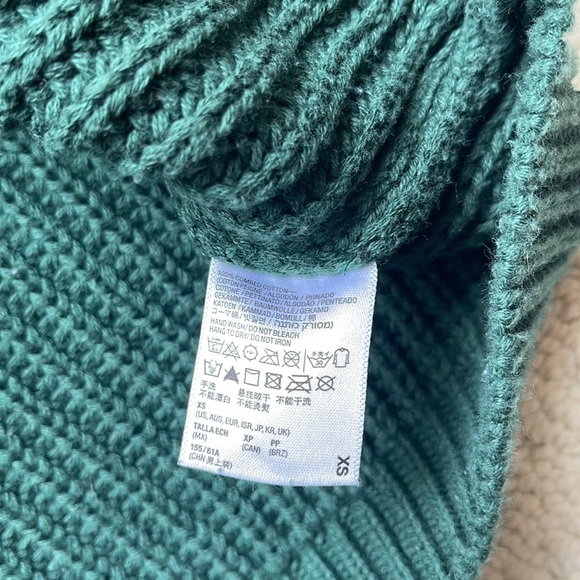 American Apparel 100% Cotton Green Sweater Size XS - Picture 7 of 10